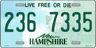 NH license plate 2367335