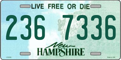 NH license plate 2367336