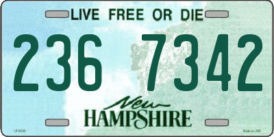 NH license plate 2367342
