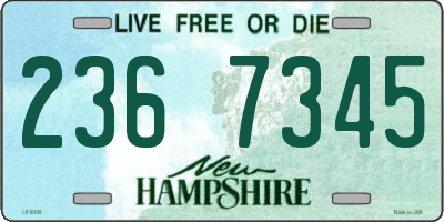 NH license plate 2367345