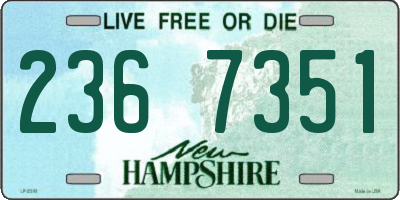 NH license plate 2367351