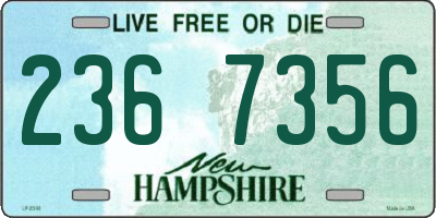 NH license plate 2367356