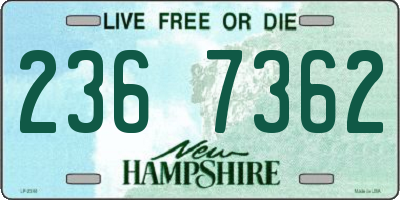 NH license plate 2367362