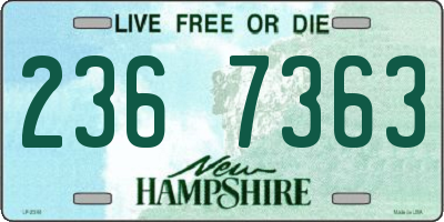 NH license plate 2367363
