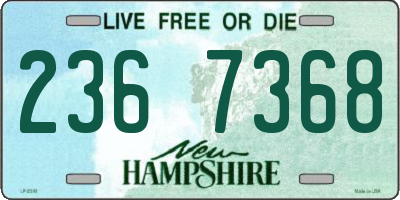 NH license plate 2367368