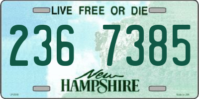 NH license plate 2367385