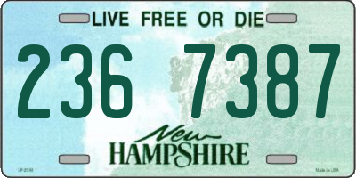 NH license plate 2367387