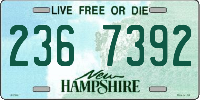 NH license plate 2367392