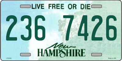 NH license plate 2367426