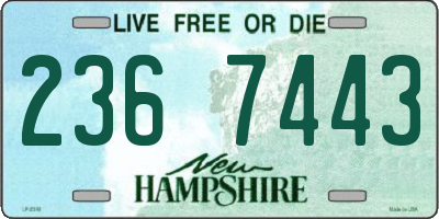 NH license plate 2367443