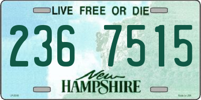 NH license plate 2367515
