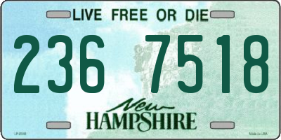 NH license plate 2367518