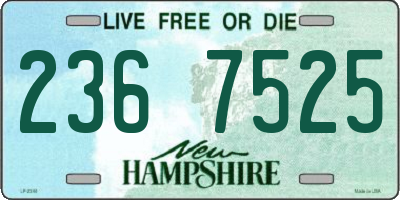 NH license plate 2367525