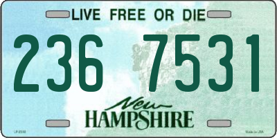 NH license plate 2367531