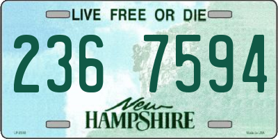 NH license plate 2367594