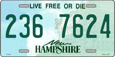 NH license plate 2367624