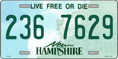 NH license plate 2367629