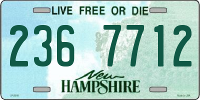 NH license plate 2367712