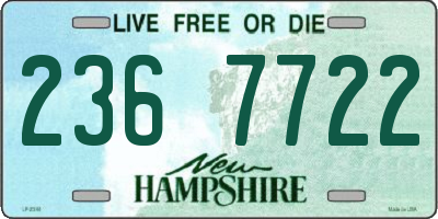 NH license plate 2367722