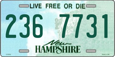 NH license plate 2367731