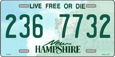 NH license plate 2367732