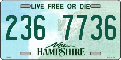 NH license plate 2367736
