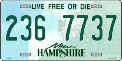 NH license plate 2367737