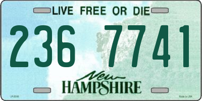 NH license plate 2367741