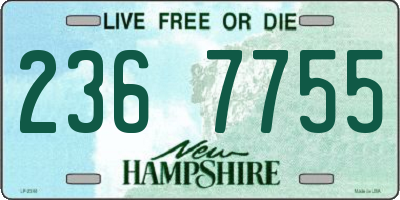 NH license plate 2367755