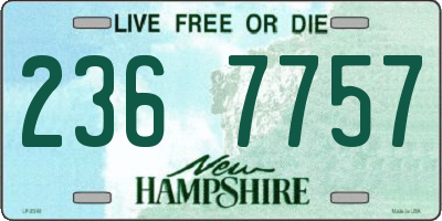 NH license plate 2367757