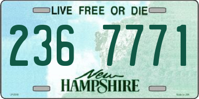 NH license plate 2367771