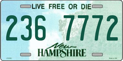 NH license plate 2367772