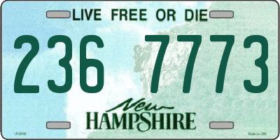 NH license plate 2367773