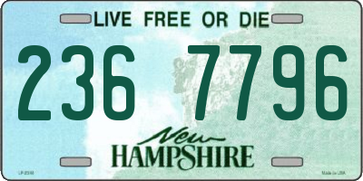 NH license plate 2367796