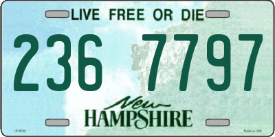 NH license plate 2367797