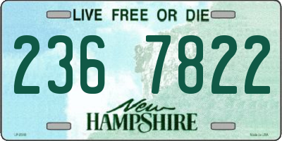 NH license plate 2367822