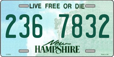 NH license plate 2367832