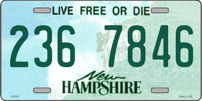 NH license plate 2367846
