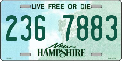 NH license plate 2367883