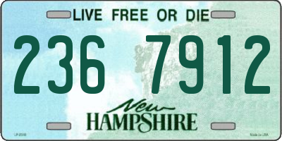 NH license plate 2367912