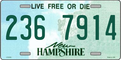 NH license plate 2367914