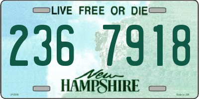 NH license plate 2367918