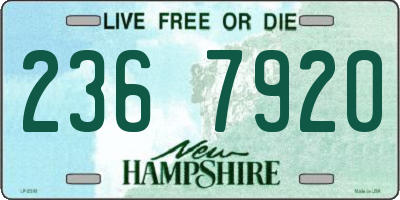 NH license plate 2367920