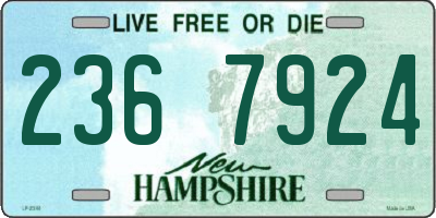 NH license plate 2367924