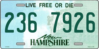 NH license plate 2367926