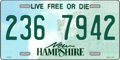 NH license plate 2367942