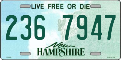 NH license plate 2367947