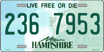NH license plate 2367953