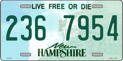 NH license plate 2367954