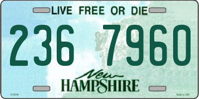 NH license plate 2367960